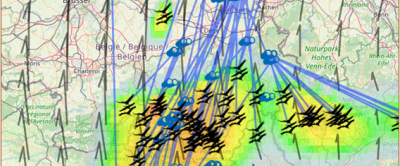 Een eerste voorproefje van de grote trek was midden oktober al te volgen op de kraanvogelradar