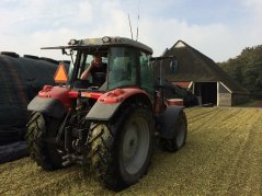 Er is tussen de 53 en 60 ton maïs per hectare geoogst. Er is tussen de 53 en 60 ton maïs per hectare geoogst.