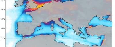 Figuur 2: NO2-vervuiling door zeeschepen in Europa